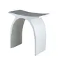 Banqueta Arc em Resina Branco Fosco