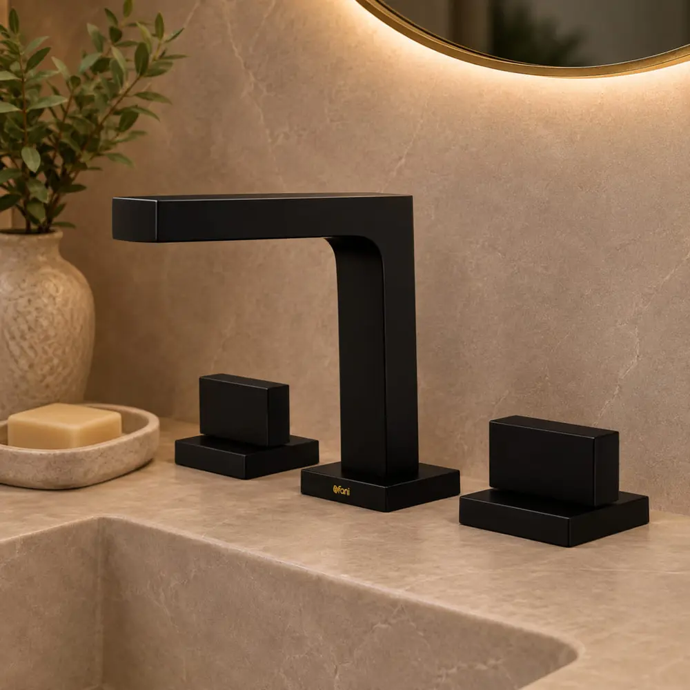 Misturador de Mesa Fani Horus Preto Fosco 1877 BK450