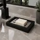 Saboneteira de Mesa em Resina Preto