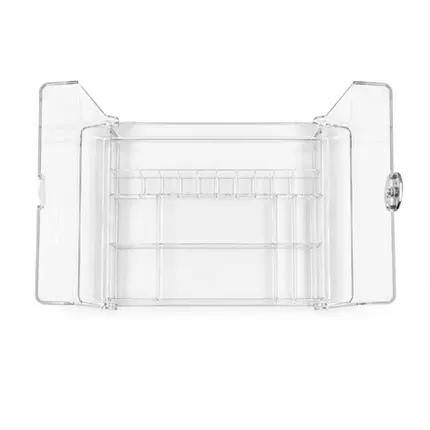Organizador de Maquiagem Grande em Acrílico Transparente com Tampa