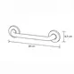 Barra de Apoio Reta 25cm Jackwal Standard Cromada - 002.289