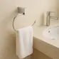 Porta Toalha Rosto Latão Cromado Design Moderno Banheiro