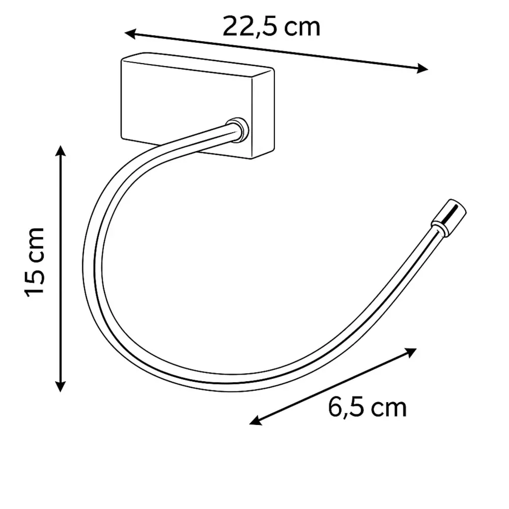 Porta Toalha Rosto Latão Cromado Design Moderno Banheiro