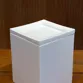 Lixeira Quadrada Basculante 5L em Resina Branco