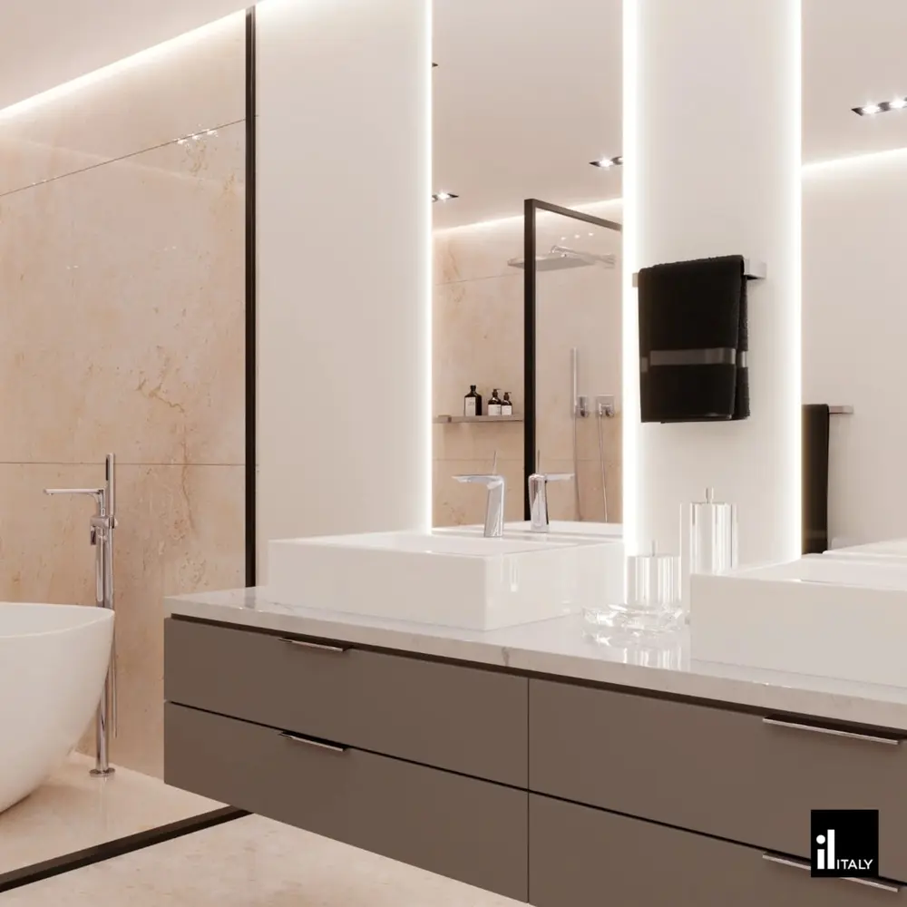Porta Toalha Argola Italy Line Fatto Inox Polido