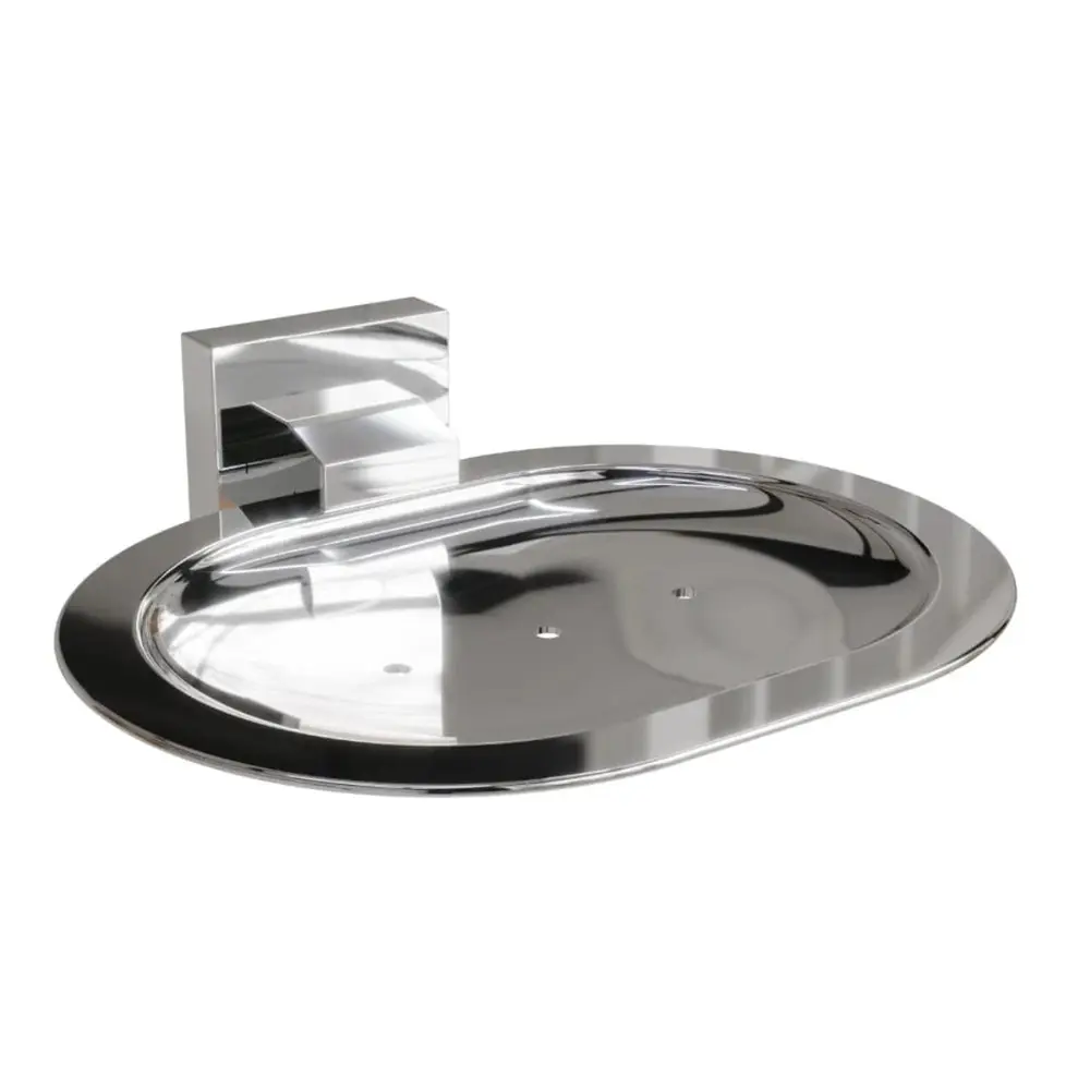 Porta Sabonete de Parede Italy Line Eterna Inox Polido