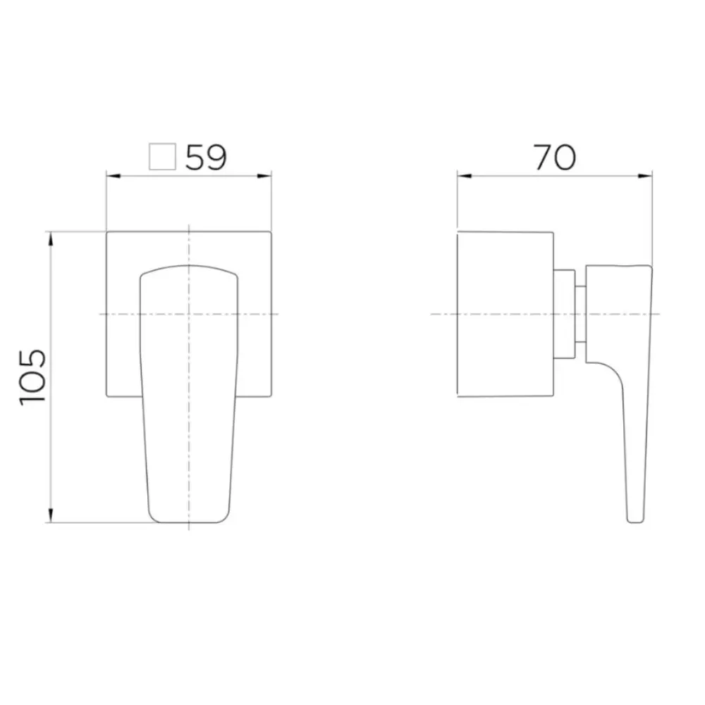 Acabamento para Registro Base Deca 1/2", 3/4" e 1" Docol Lift Cromado 811906