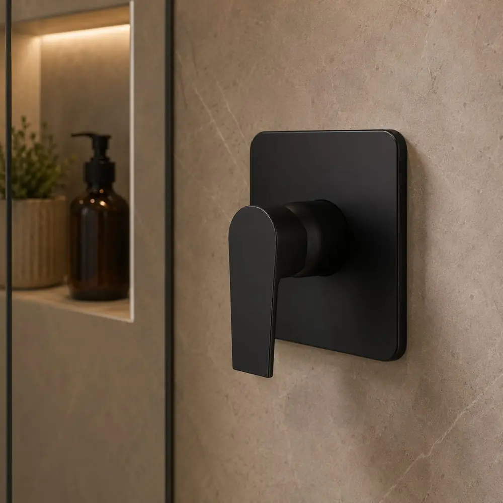 Acabamento para Base Monocomando Fani Bold Preto Fosco 520 BK370