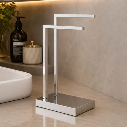 Porta Toalha de Bancada Fani Horus Cromado 2300 C450