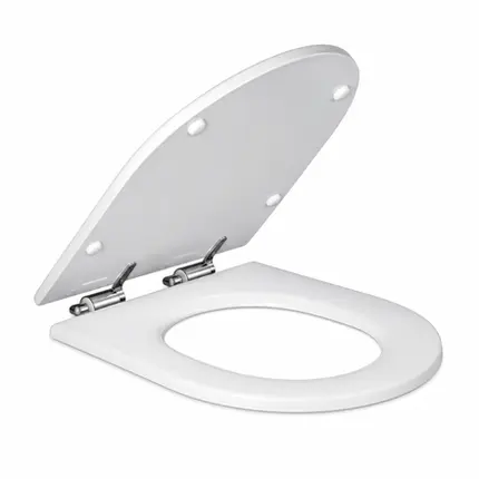 Assento Deca em Poliéster Slow Close Carrara/Duna/LK/Level/Nuova Branco AP.237.17