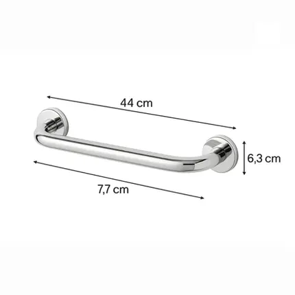 Barra de Apoio Reta 40cm Jackwal Standard Cromada - 002.290