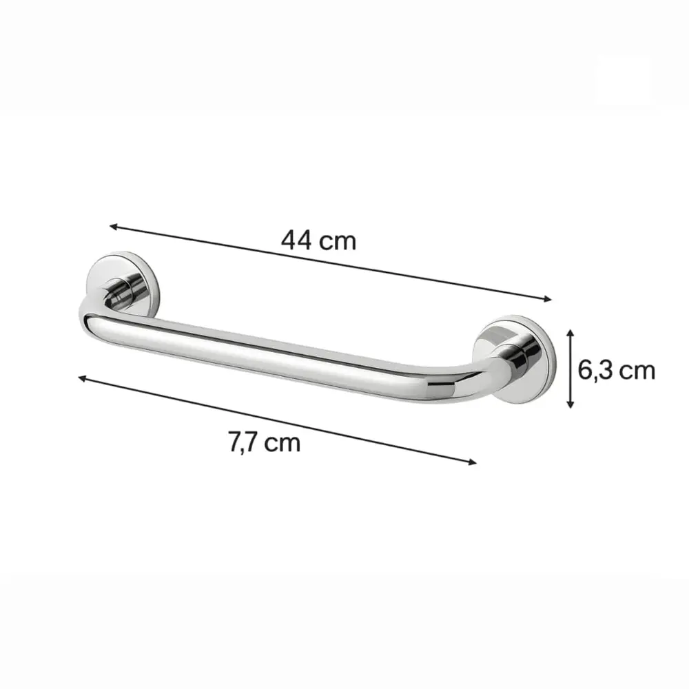 Barra de Apoio Reta 40cm Jackwal Standard Cromada - 002.290