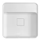 Cuba de Apoio Deca com Mesa Quadrada 40cm Slim Branco L.11040.M.17