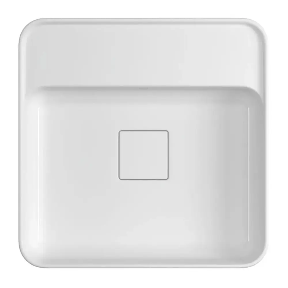 Cuba de Apoio Deca com Mesa Quadrada 40cm Slim Branco L.11040.M.17