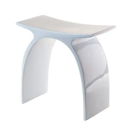 Banqueta Arc em Resina Branco