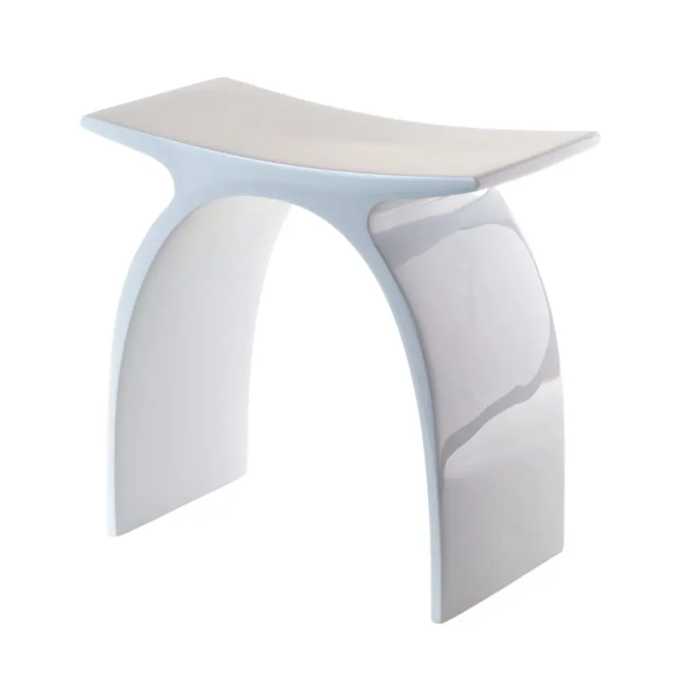 Banqueta Arc em Resina Branco