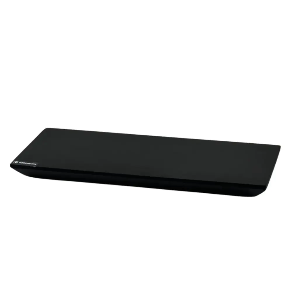 Bandeja Slim 12x28cm em Resina Preto Fosco