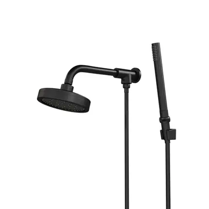 Chuveiro Articulado de Parede Autolimpante com Desviador Fani Mix Preto Fosco 3310 BK500