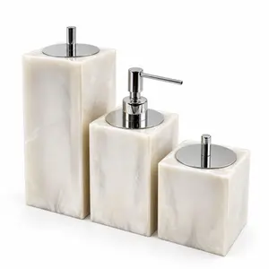 Conjunto Banheiro 3 Peças em Resina Madreperola - Cromado