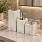 Conjunto Banheiro 3 Peças em Resina Madreperola - Cromado