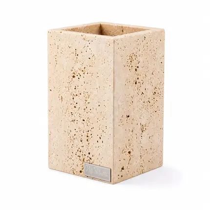 Pote Multiuso em Mármore Travertino Romano