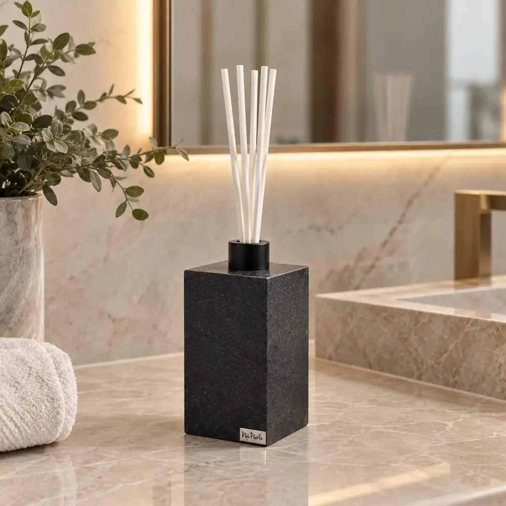 Difusor de Ambientes em Mármore Preto Escovado