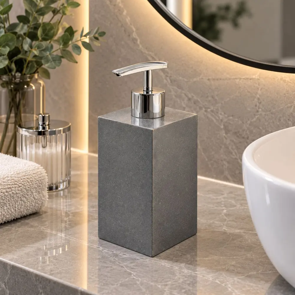 Saboneteira Líquida em Silestone Cinza