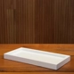 Bandeja com Borda 16x32cm em Silestone Branco