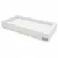 Bandeja com Borda em Silestone Branco 16x32cm