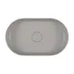 Cuba de Apoio Oval Deca 30x50cm Soft Cinza Antracite Slim L.14050.85