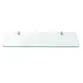 Porta Shampoo Vidro Temperado Vogue Luxo Suporte Inox