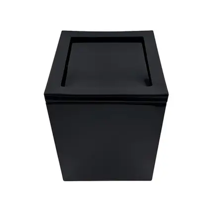 Lixeira Quadrada Basculante 5L em Resina Preto