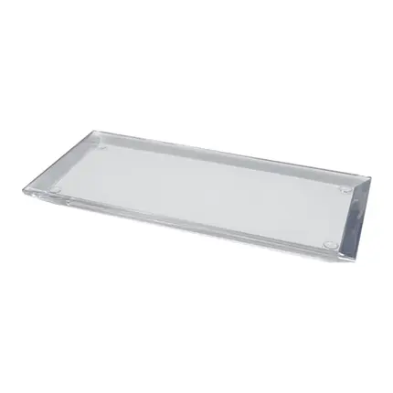 Bandeja Slim 12x28cm em Resina Cristal