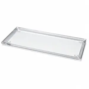 Bandeja Slim 12x28cm em Resina Cristal