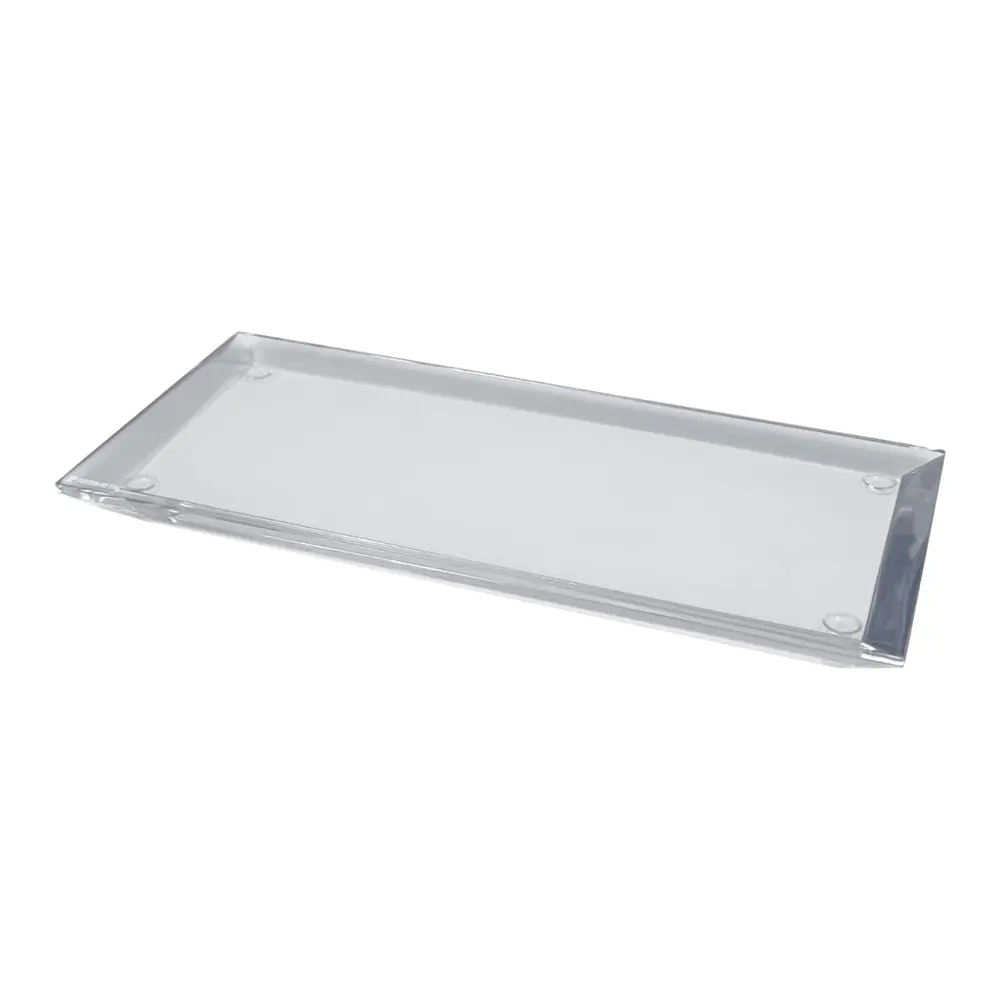 Bandeja Slim 12x28cm em Resina Cristal