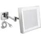 Espelho Quadrado de Parede Italy Line com LED e Aumento Cromado