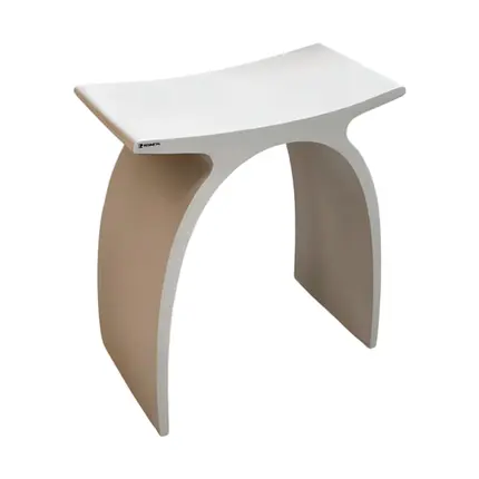 Banqueta Arc em Resina Linho Fosco