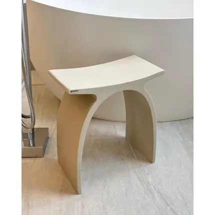 Banqueta Arc em Resina Linho Fosco