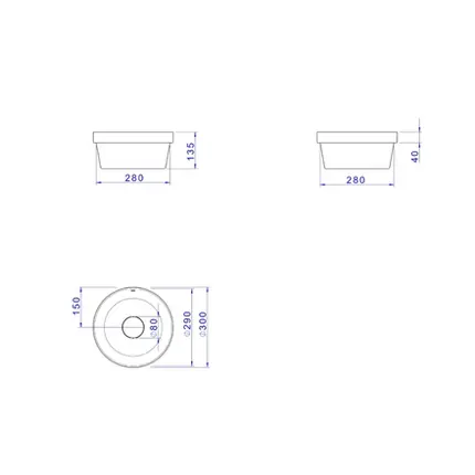 Cuba de Sobrepor Redonda 30cm Deca Branco L.22030.17