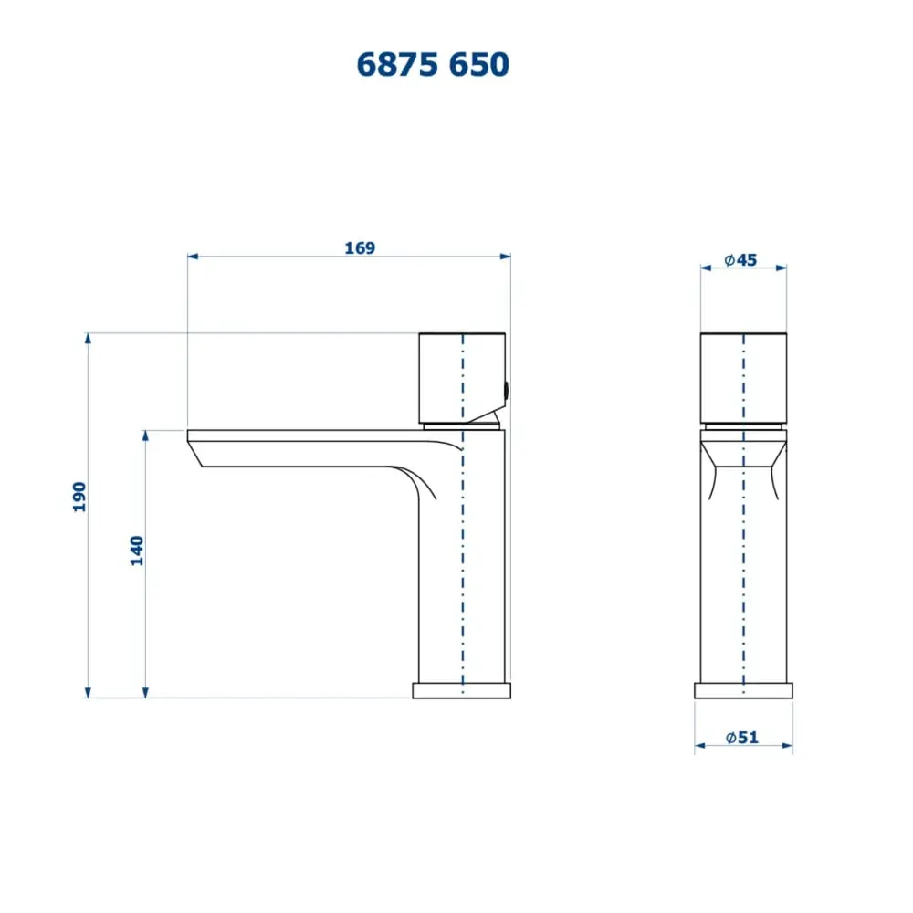 Misturador Monocomando Bica Baixa Fani Elegance Cromado 6875 C650