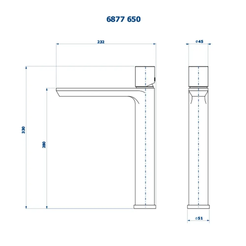 Misturador Monocomando Bica Alta Fani Elegance Cromado 6877 C650