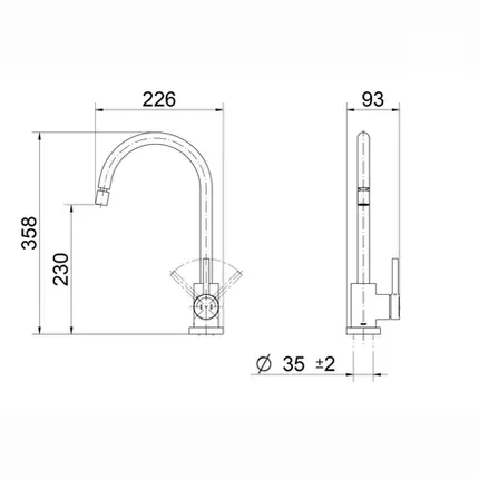 Misturador Monocomando para Cozinha DocolSpice Cromado 905606