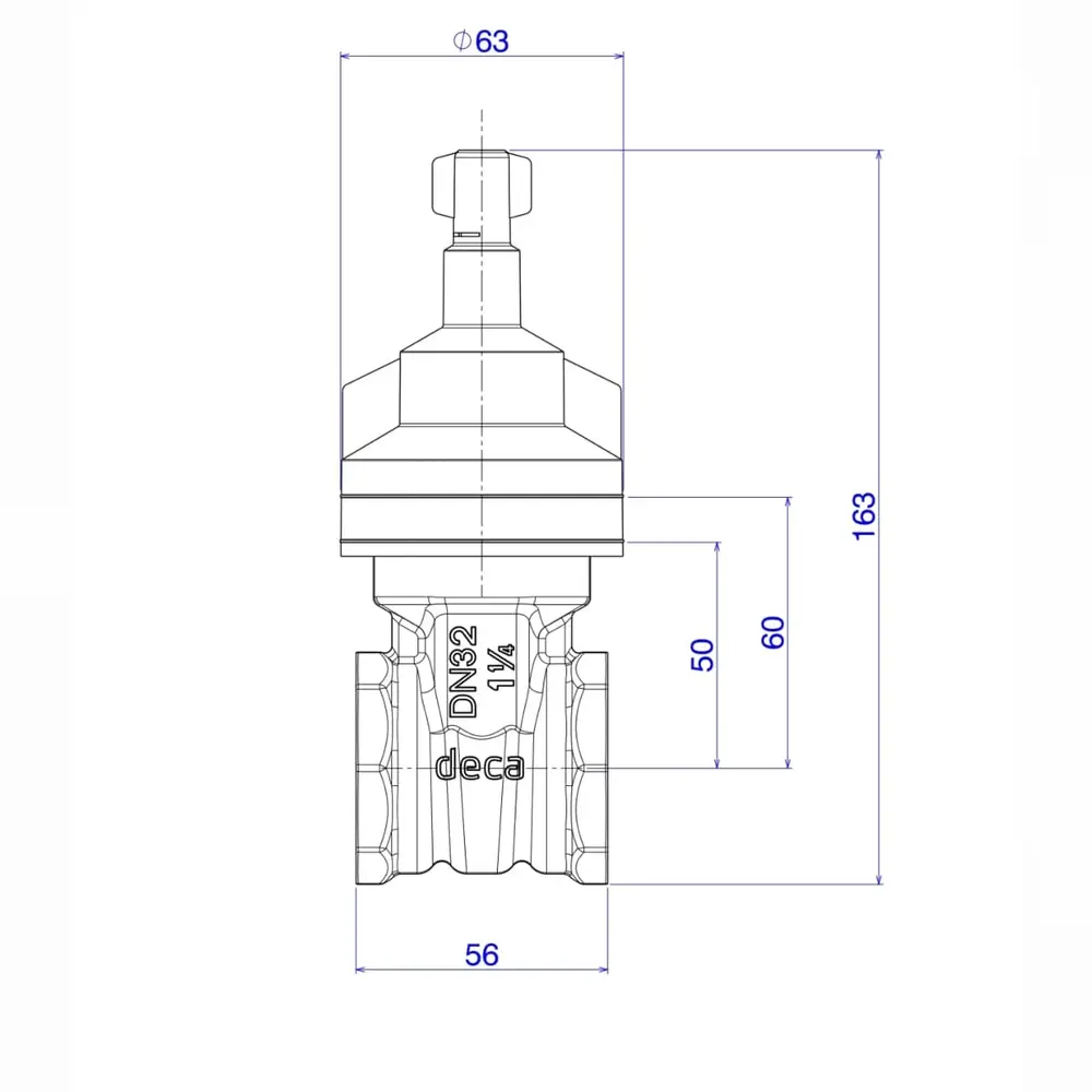 Base Registro de Gaveta 1 1/4 Deca 4509.402