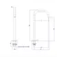 Bica de Mesa M Quadrada para Banheiro Deca Dynamic White 1791.BR105.MT