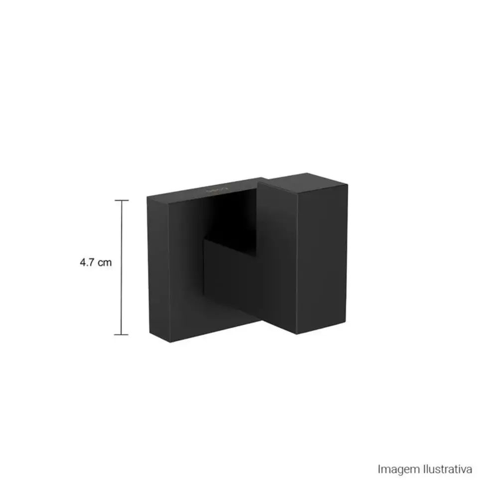 Cabide Deca Quadratta Black Matte 2060.BL83.MT