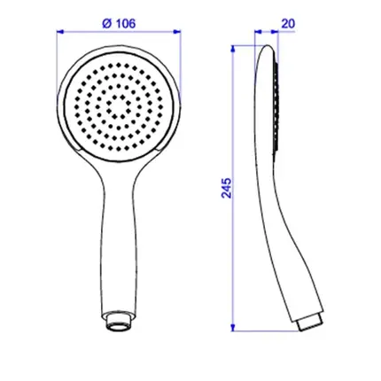 Ducha Manual Deca Bell Cromado 4889.C