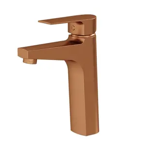 Misturador Monocomando de Mesa Bica Média Fani Bold Cobre Fosco 6876 RV370