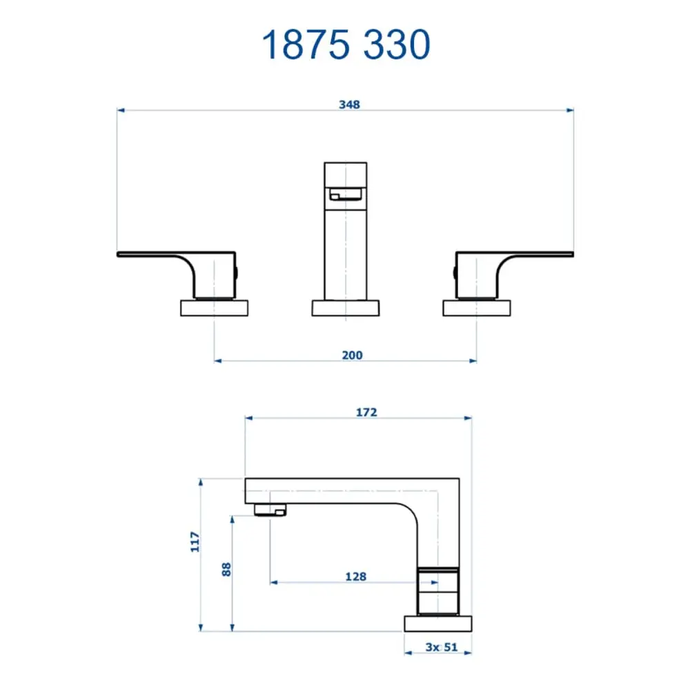 Misturador de Mesa Bica Baixa Fani Retta Cromado 1875 C330