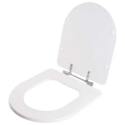 Assento Sedile em Inox com Rebite Aparente Riviera Celite Branco