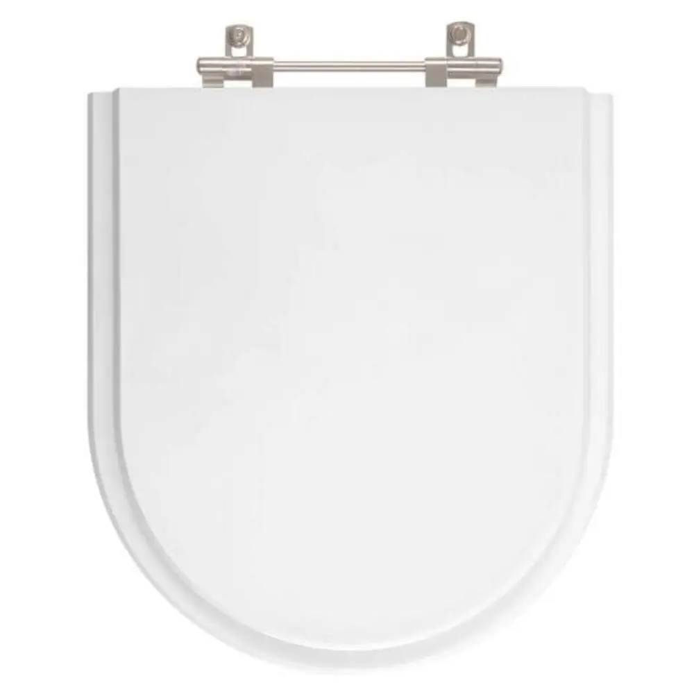 Assento Sedile em Inox com Rebite Aparente Riviera Celite Branco